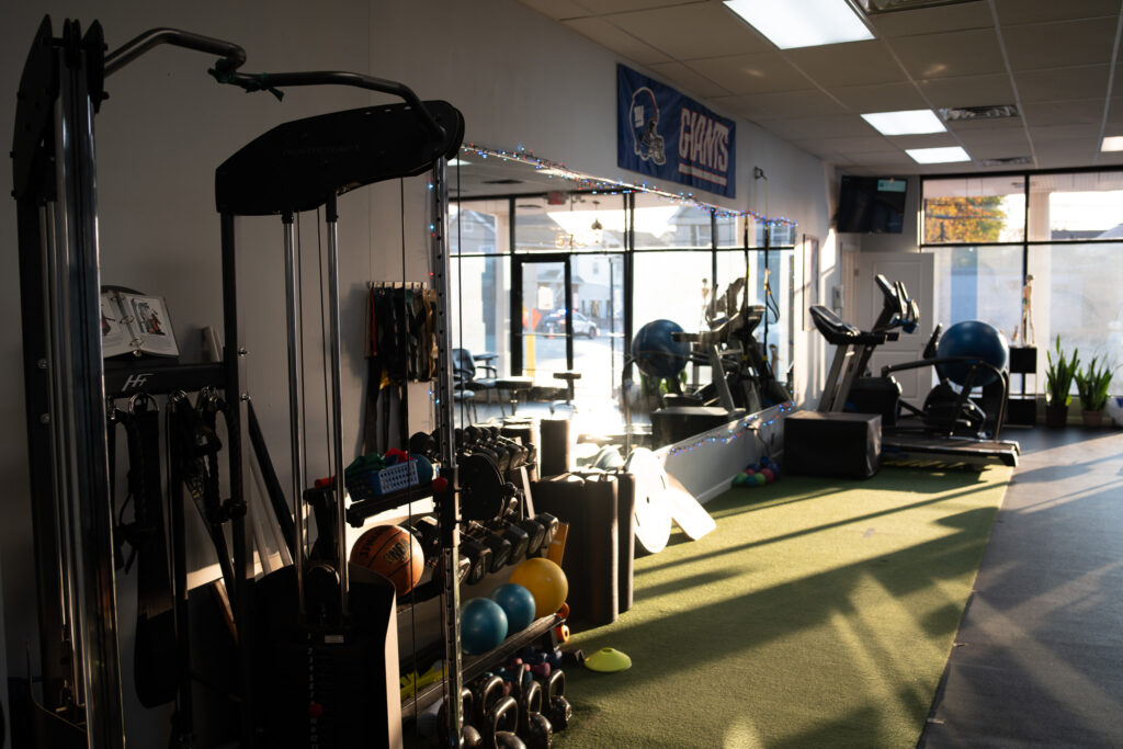 image of workout equipment inside health and fitness professionals nj