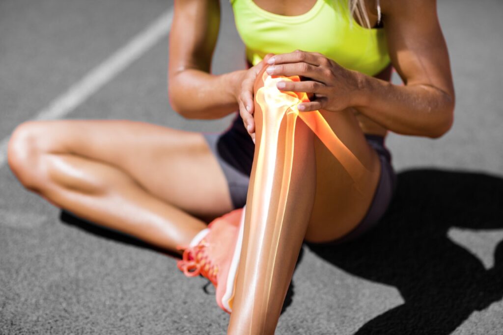 Runner with Sports Injury